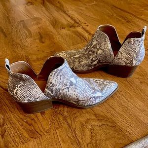 Universal Thread snakeskin boots